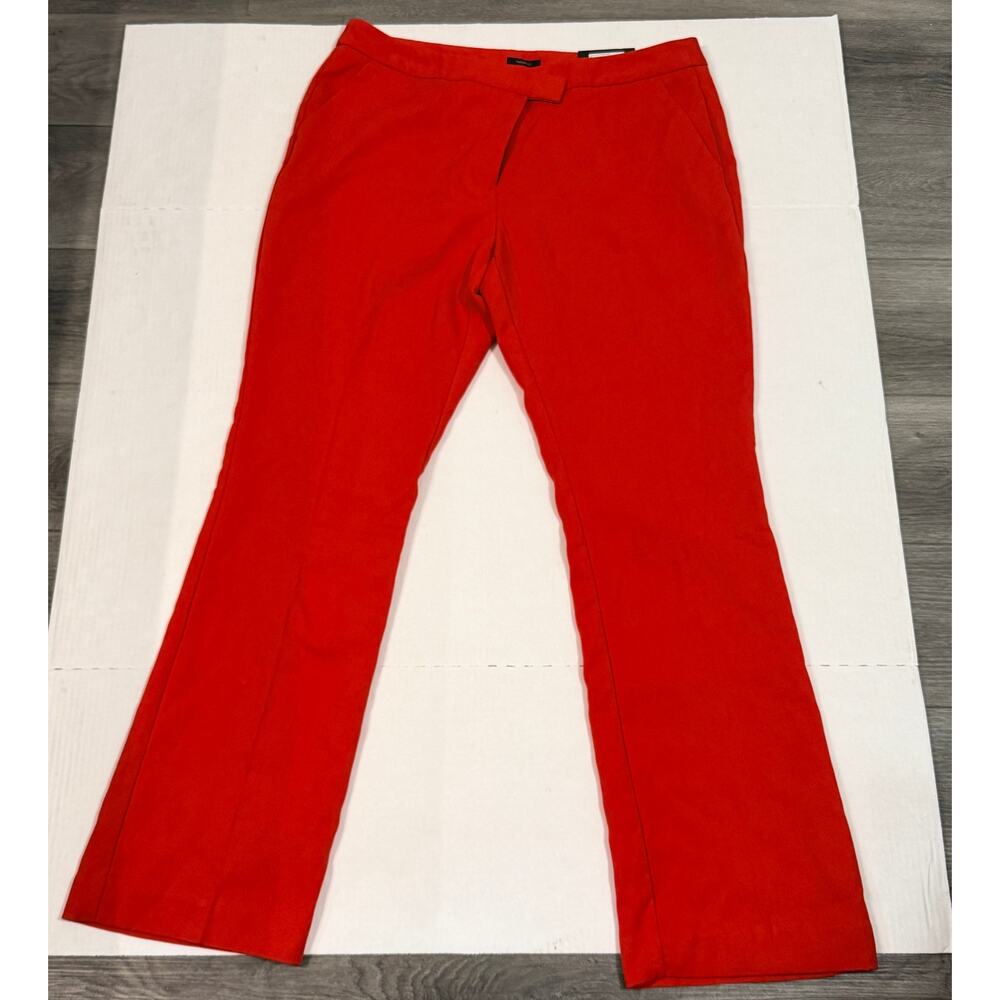 Worthington Modern Fit Red Trouser Pants Womens Size 16 Career Workwear